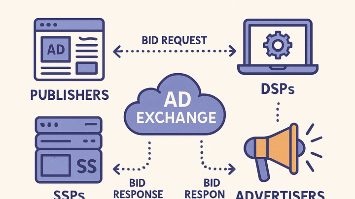 Illustration of Ad exchanges