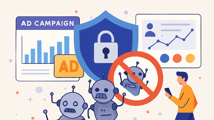 Illustration of Ad fraud prevention