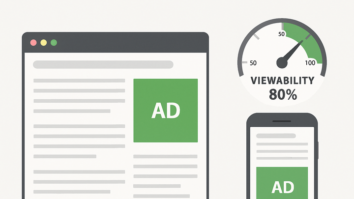 Illustration of Ad viewability