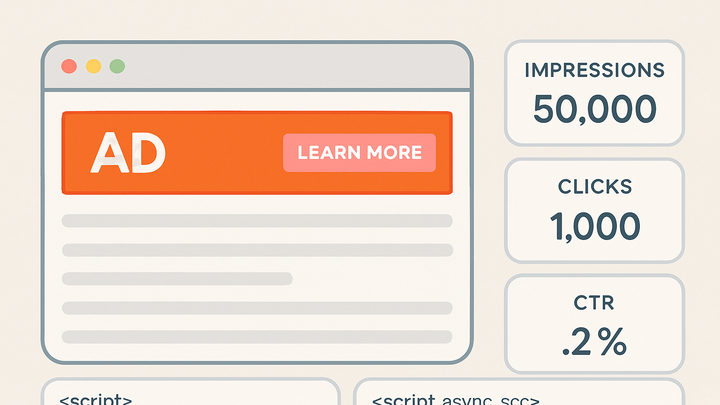 Illustration of Banner ad