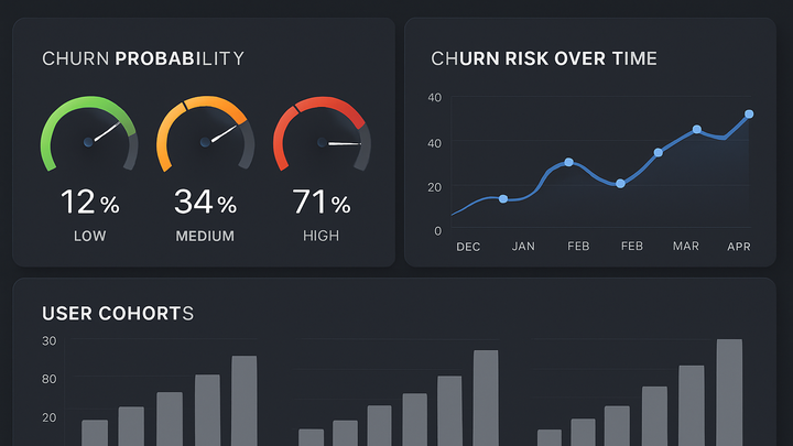Illustration of Churn probability