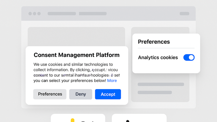 Illustration of Consent management platform (cmp)