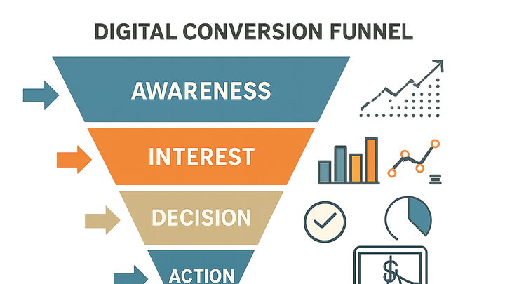 Illustration of Conversion funnel