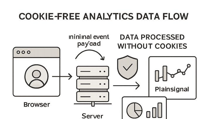 Illustration of Cookie-free analytics