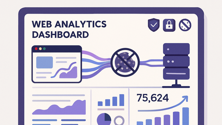 Illustration of Cookie-less analytics