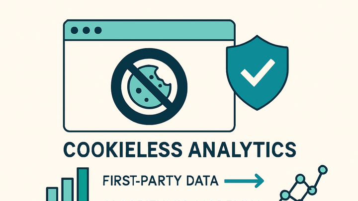 Illustration of Cookieless analytics