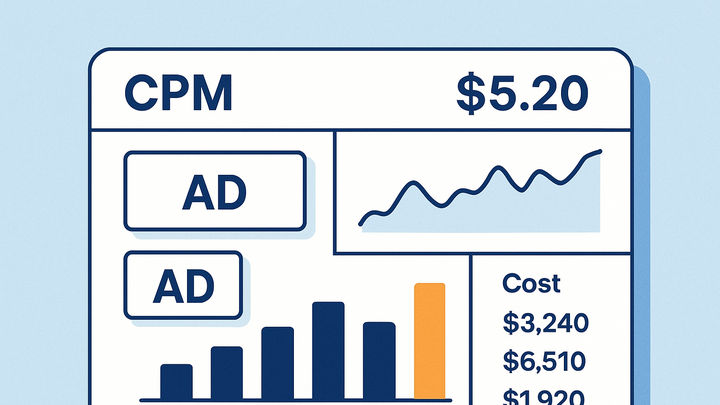 Illustration of Cost per impression (cpm)