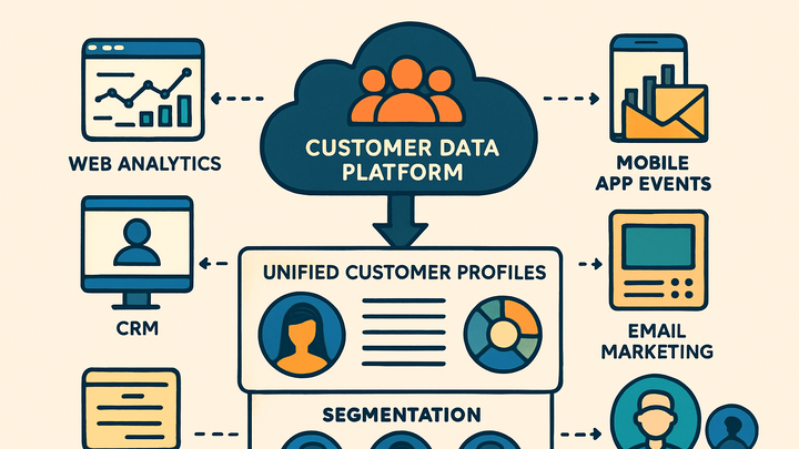 Illustration of Customer data platform (cdp)