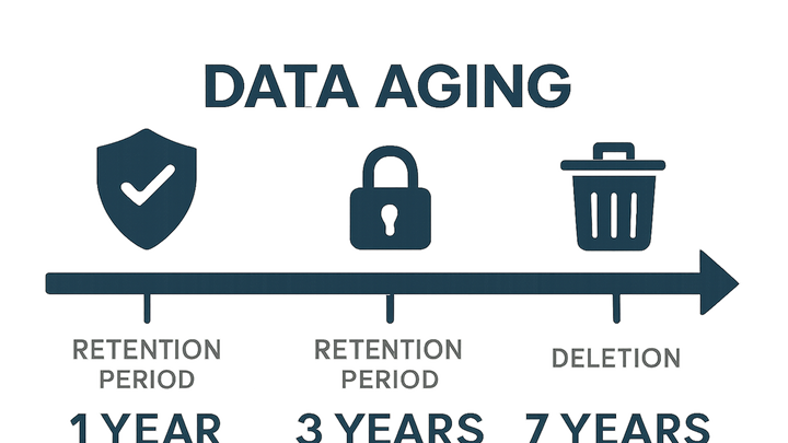 Illustration of Data retention policy