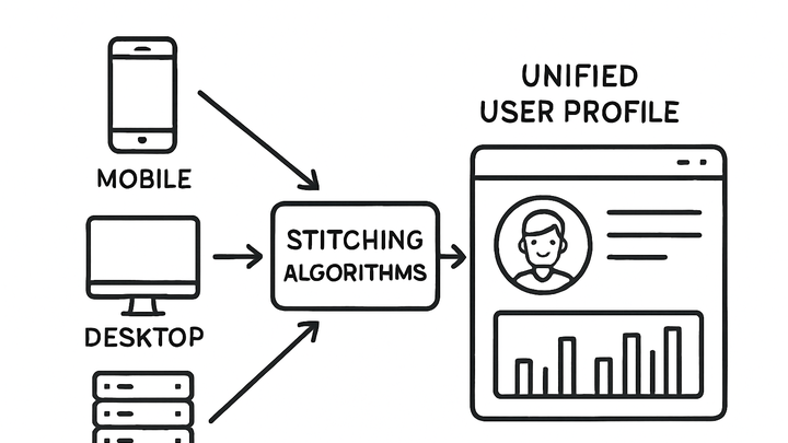Illustration of Data stitching