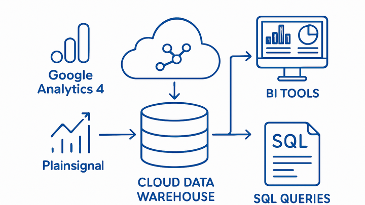 Illustration of Data warehouse