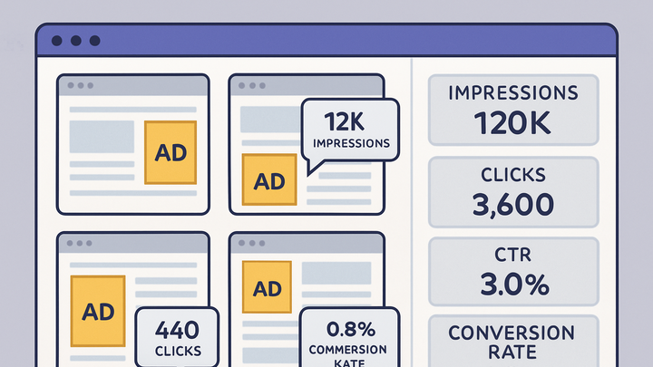 Illustration of Display advertising