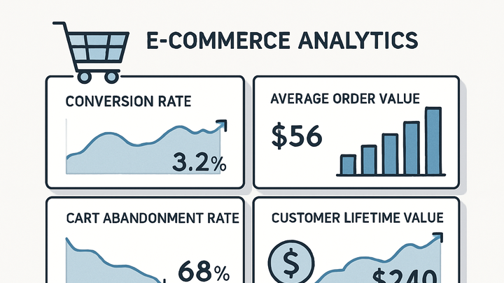 Illustration of E-commerce metrics