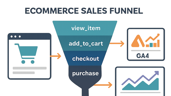 Illustration of Ecommerce tracking