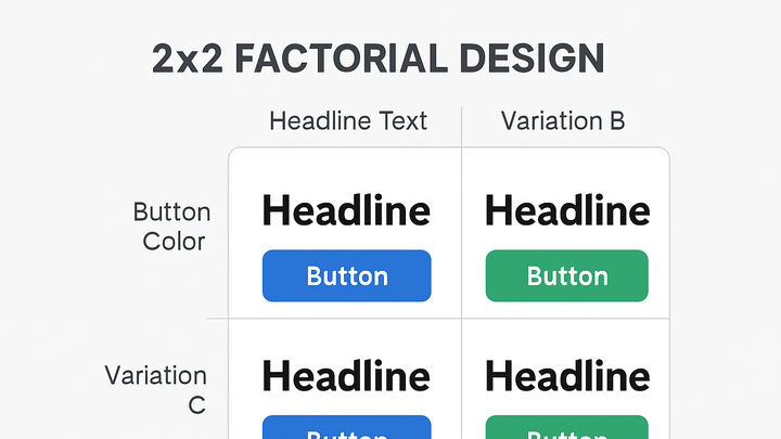 Illustration of Factorial design
