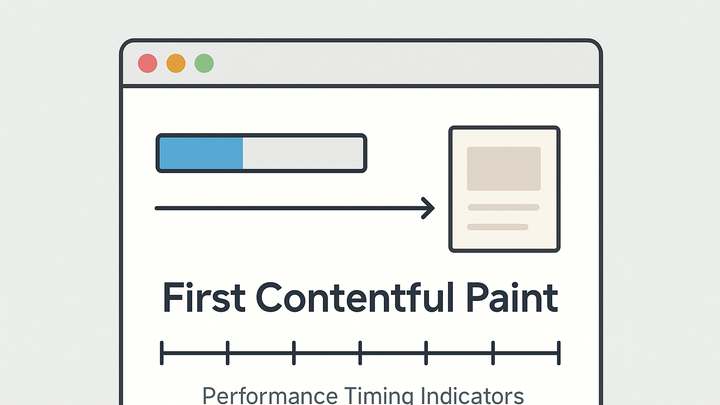 Illustration of Fcp (first contentful paint)