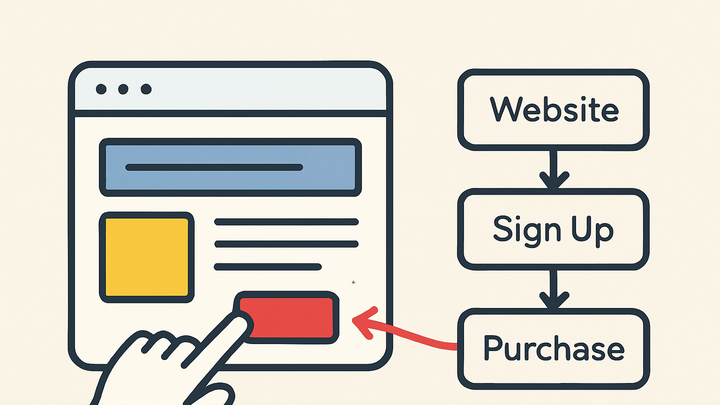 Illustration of First-click attribution