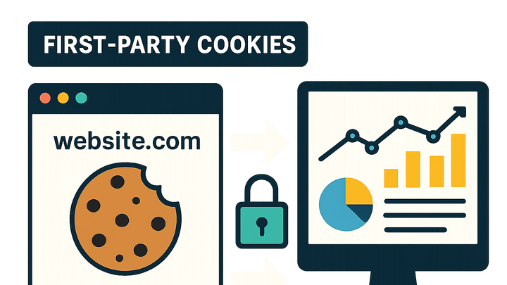 Illustration of First-party cookies