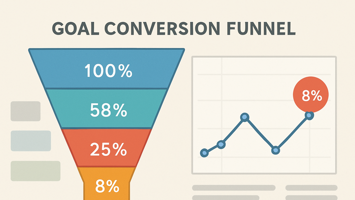 Illustration of Goal conversion rate