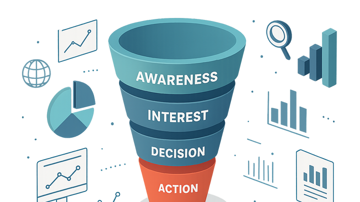 Illustration of Marketing funnel