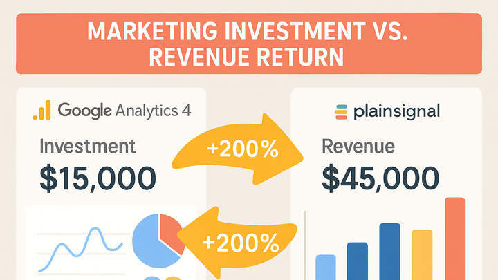 Illustration of Marketing roi