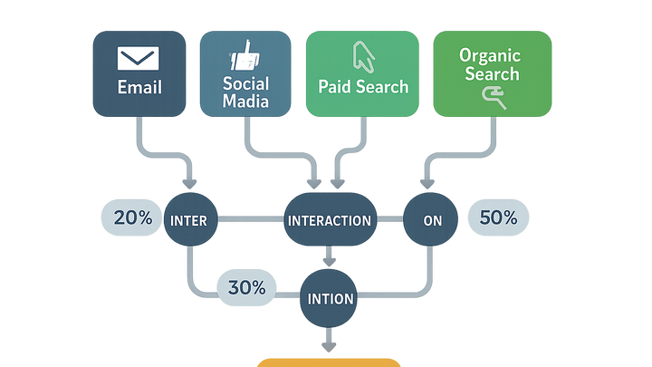 Illustration of Multi-channel funnels