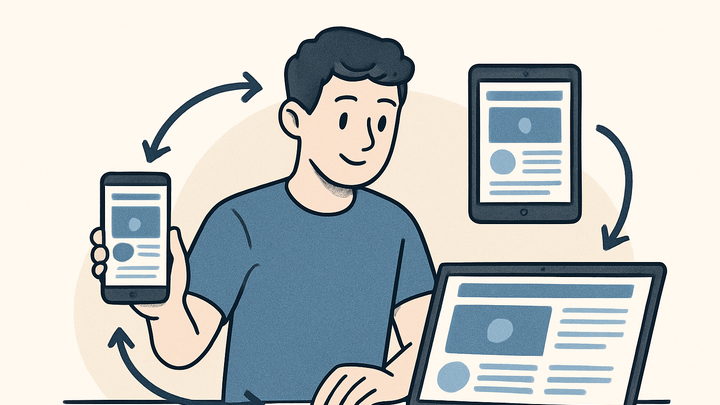 Illustration of Multi-device session