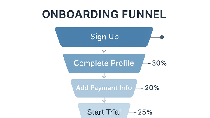 Illustration of Onboarding funnel