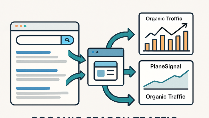 Illustration of Organic search
