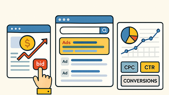 Illustration of Paid search