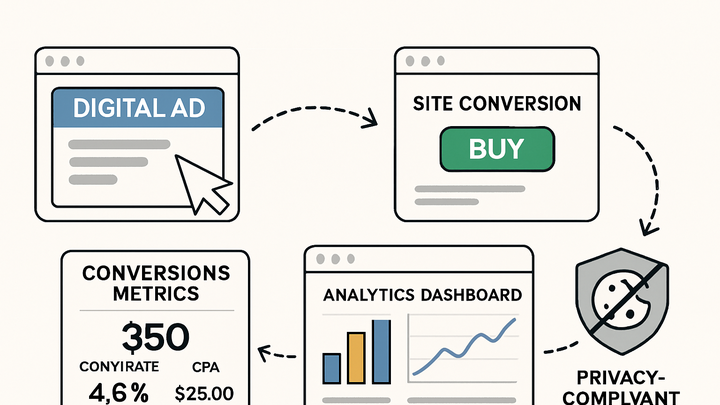 Illustration of Post-click conversion