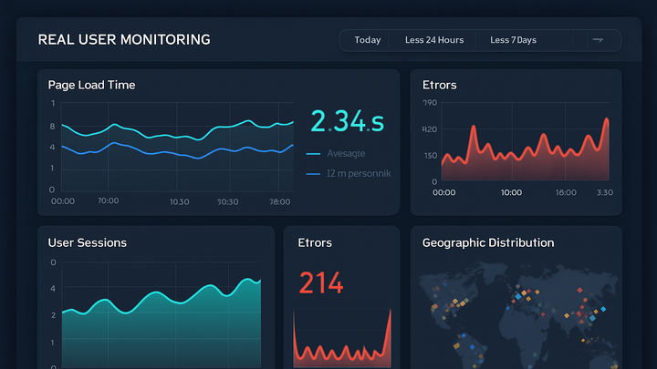Illustration of Real user monitoring (rum)