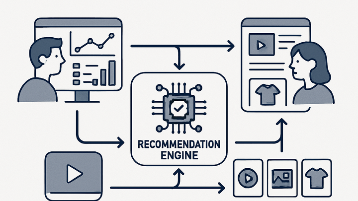 Illustration of Recommendation engine