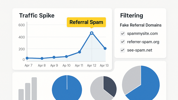 Illustration of Referral spam