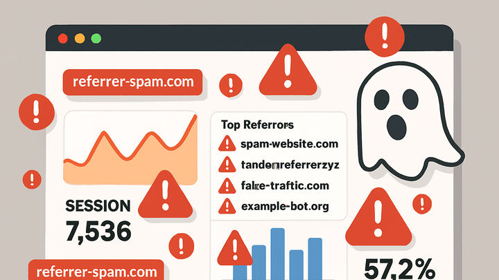 Illustration of Referrer spam