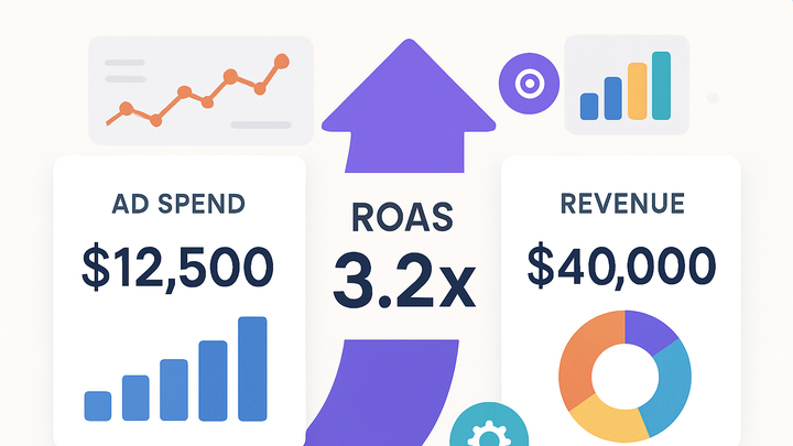 Illustration of Return on ad spend (roas)
