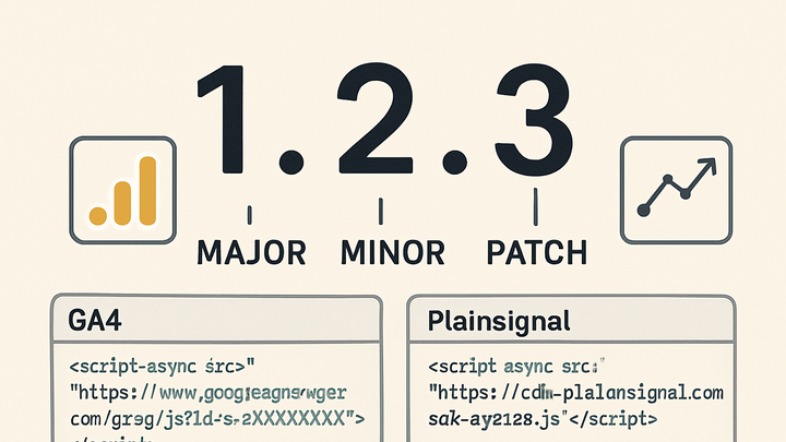 Illustration of Semantic versioning
