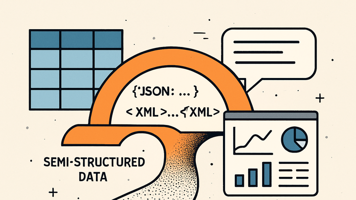 Illustration of Semi-structured data