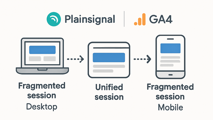 Illustration of Session stitching