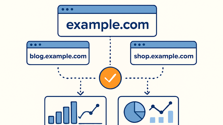 Illustration of Subdomain tracking