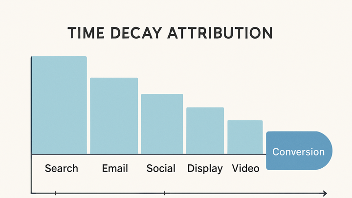 Illustration of Time-decay attribution