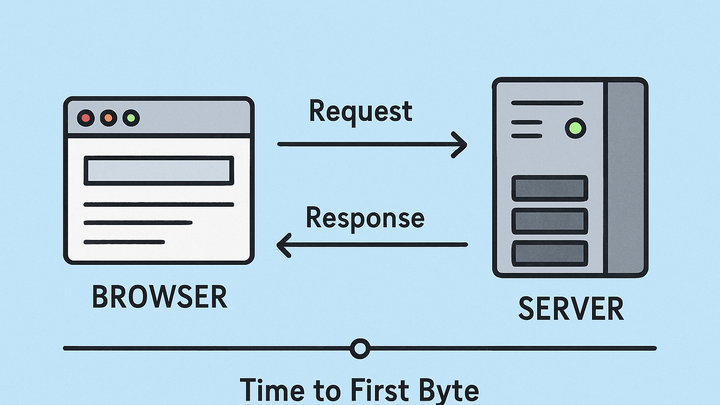 Illustration of Time to first byte (ttfb)