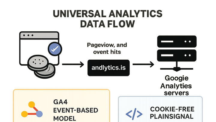 Illustration of Universal analytics