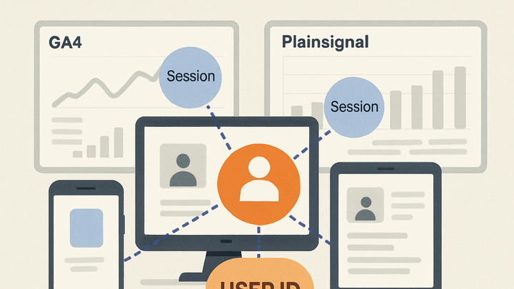 Illustration of User id stitching