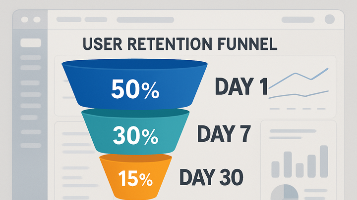 Illustration of User retention