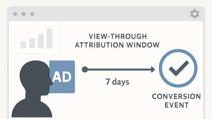 Illustration of View-through attribution window