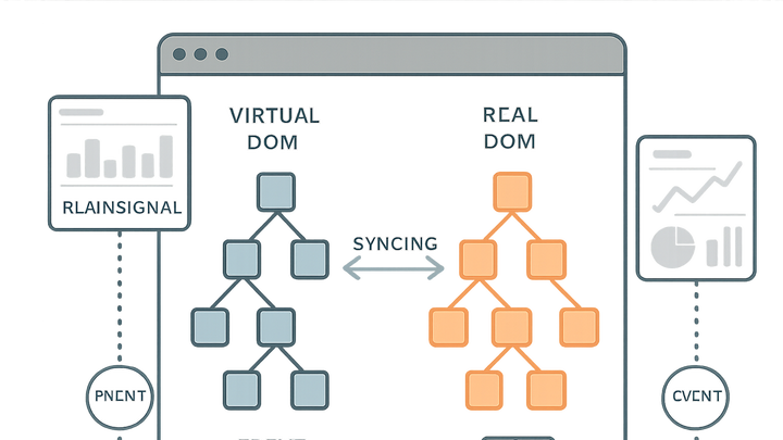 Illustration of Virtual dom
