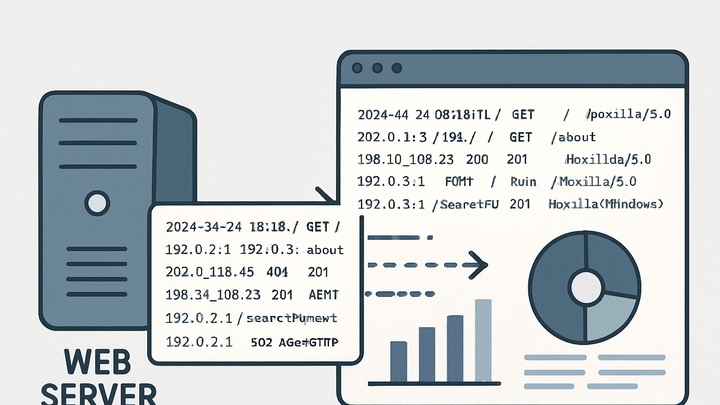 Illustration of Web server log